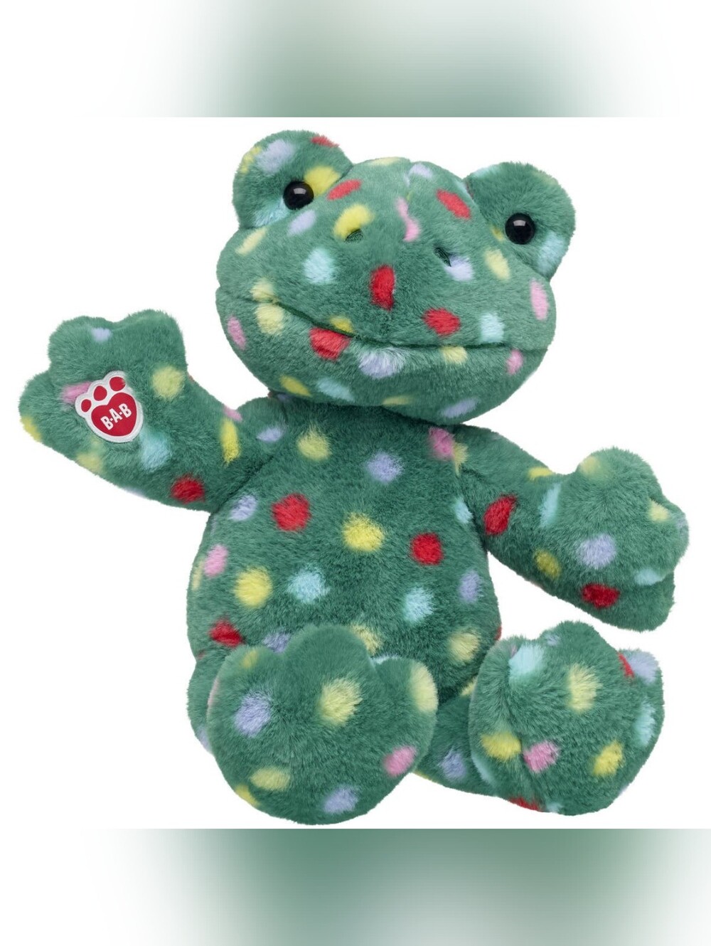 Build A Bear Workshop BAB Jolly Jumps Frog Christmas Stuffed Animal